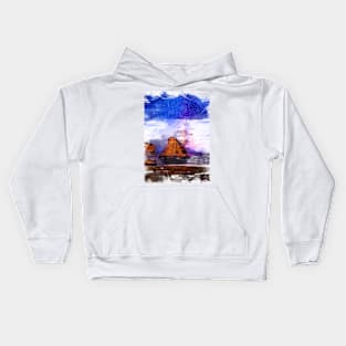 Milkyway Galaxy Space Night California. For Space & Astronomy Lovers. Kids Hoodie